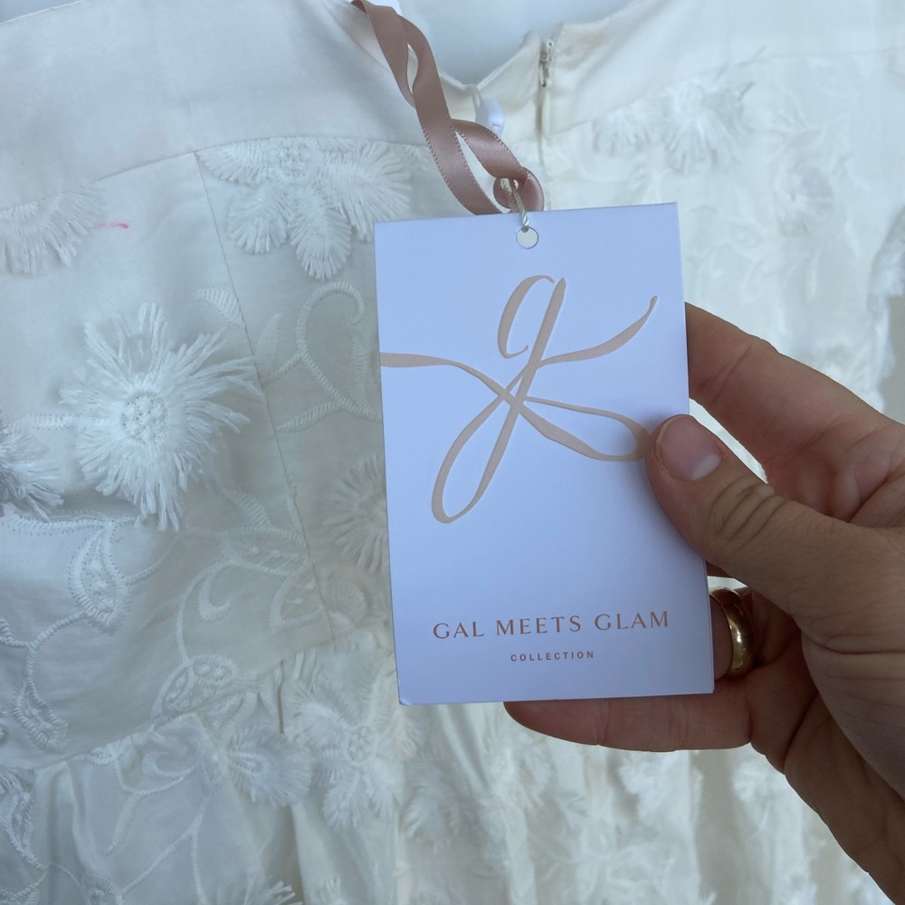 Gal Meets Glam x Anthropologie Plus Sized Short Dress with Textured Detailing